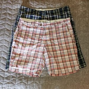 Cotton Plaid Shorts